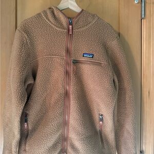 Patagonia Womens Tan Retro Pile Fleece Jacket